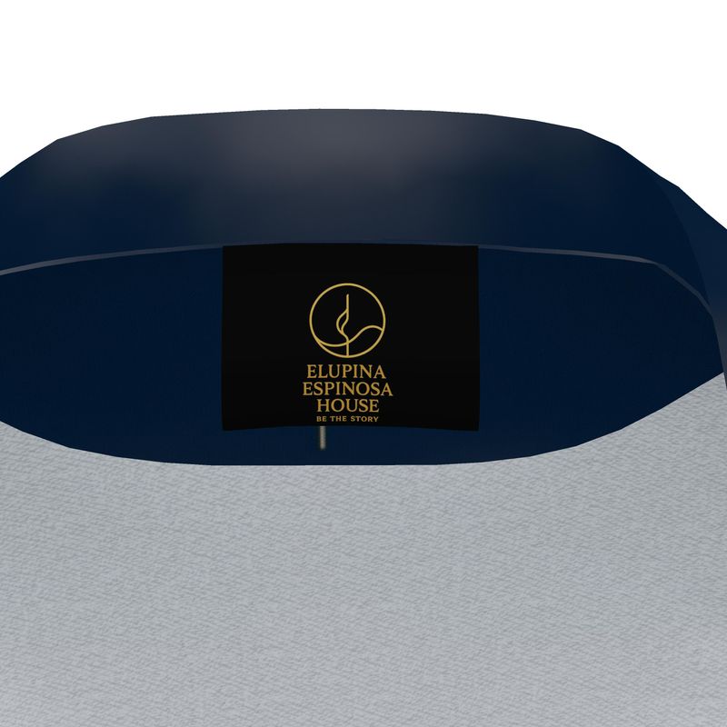 Camicia Pigiama in Raso di Seta – Blue