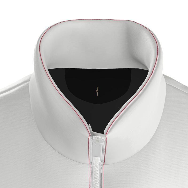 Gilet Imbottito in Raso di Seta – White