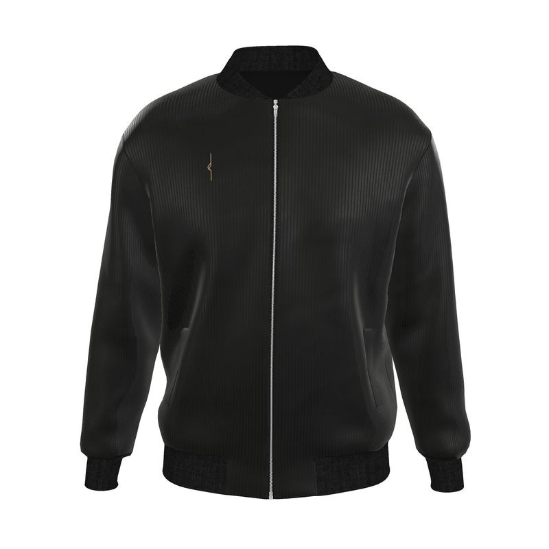 Bomber Reversibile in Seta – Black