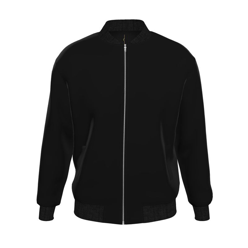 Bomber Reversibile in Seta – Black