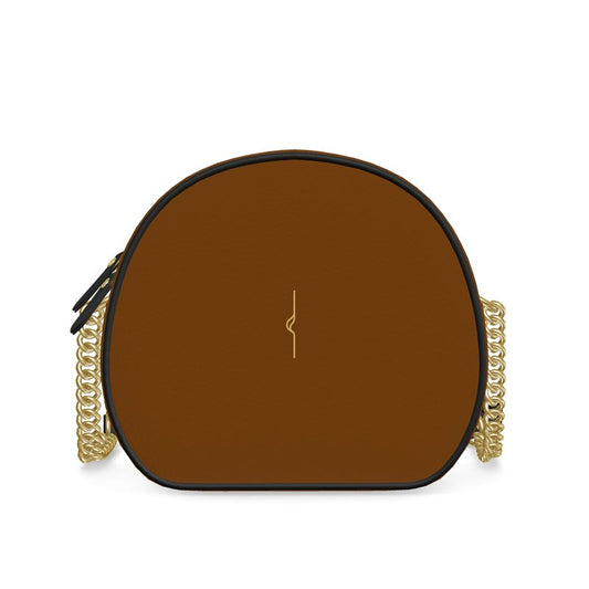 Borsa Rotonda in Pelle Nappa – Brown