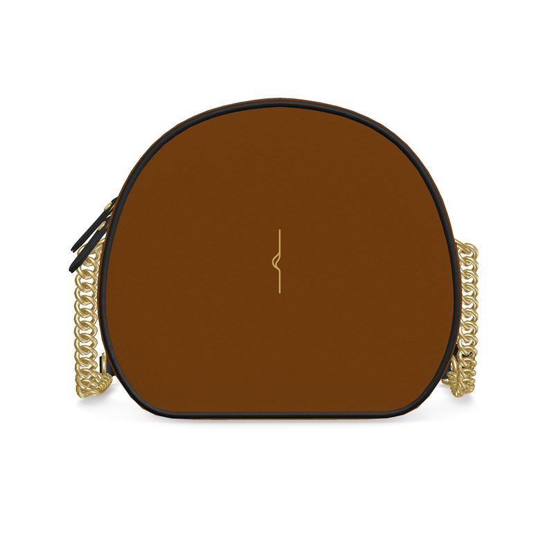 Borsa Rotonda in Pelle Nappa – Brown