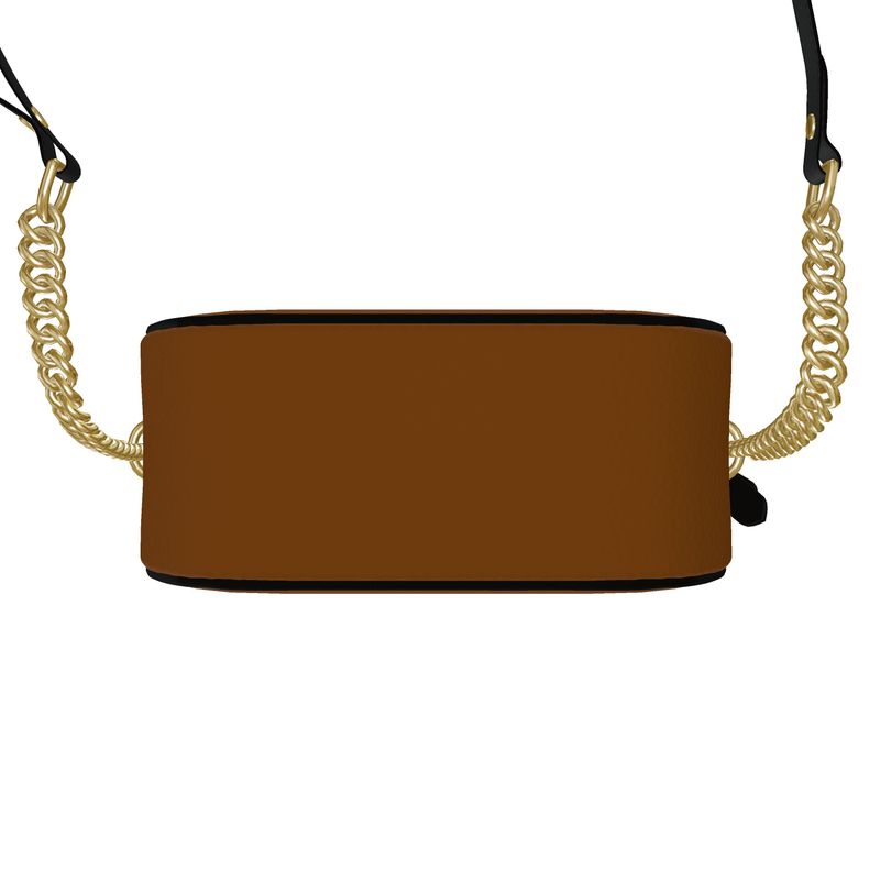 Borsa Rotonda in Pelle Nappa – Brown