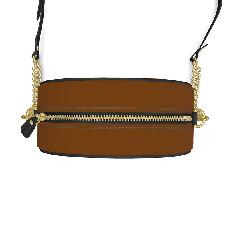 Borsa Rotonda in Pelle Nappa – Brown
