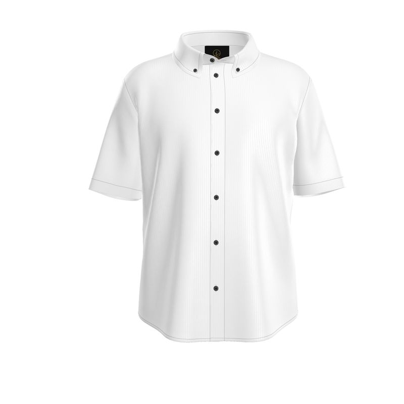 Camicia a Manica Corta in Seta – White