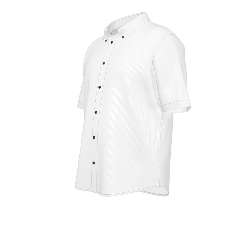 Camicia a Manica Corta in Seta – White