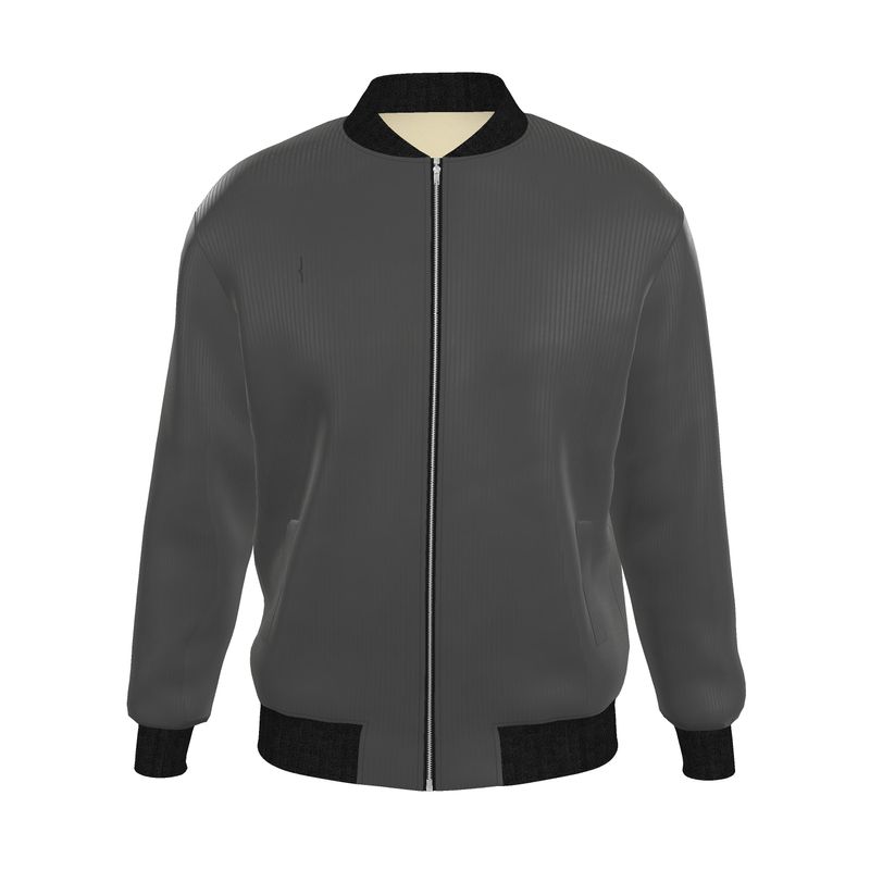 Bomber Reversibile in Seta – Grey
