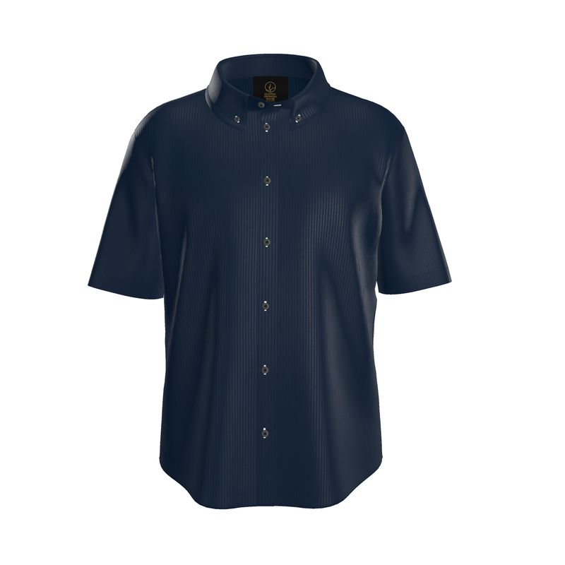 Camicia a Manica Corta in Seta – Blue