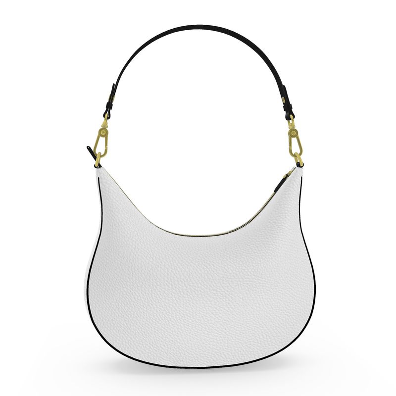 Borsa Hobo in Pelle Nappa – White