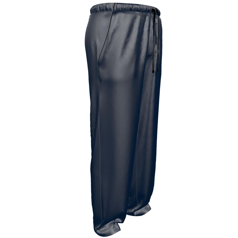 Pantalone Pigiama in Raso di Seta – Blue