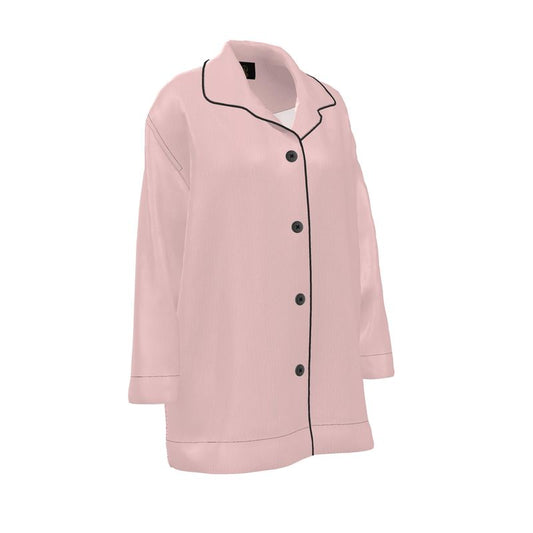 Camicia Pigiama in Raso di Seta – Petal