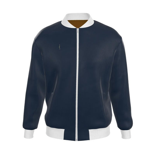 Bomber Reversibile in Seta – Blue