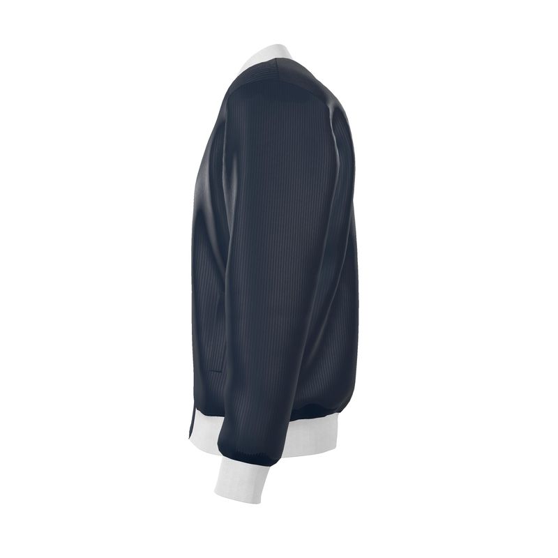 Bomber Reversibile in Seta – Blue