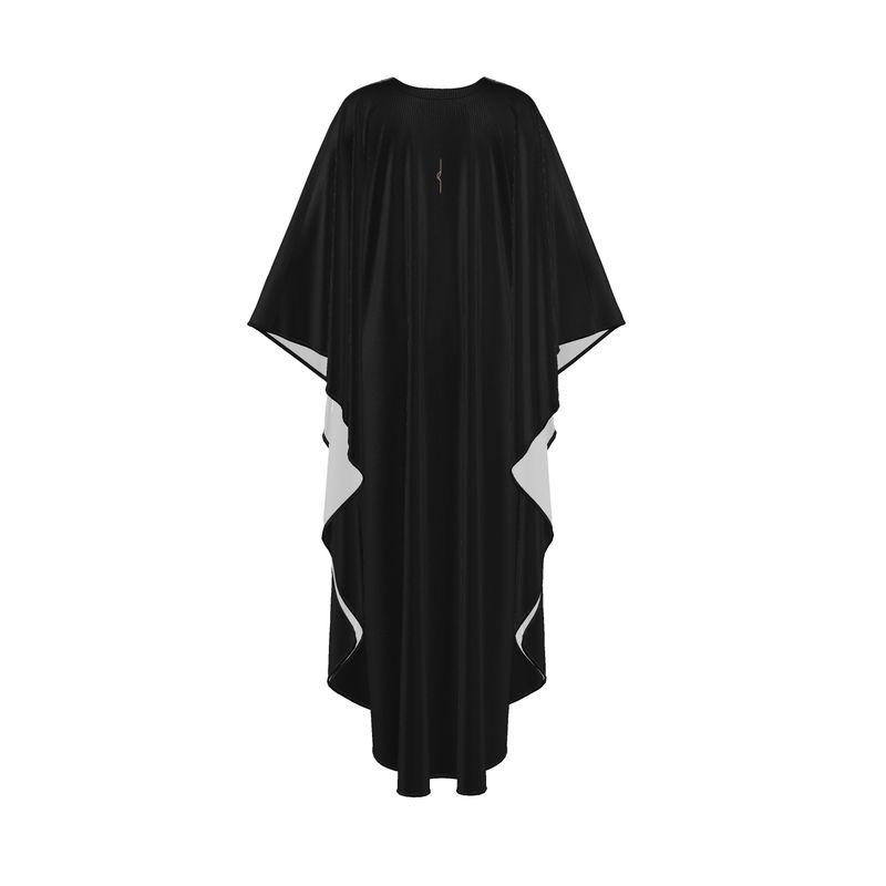 Kaftan in Raso di Seta – Black
