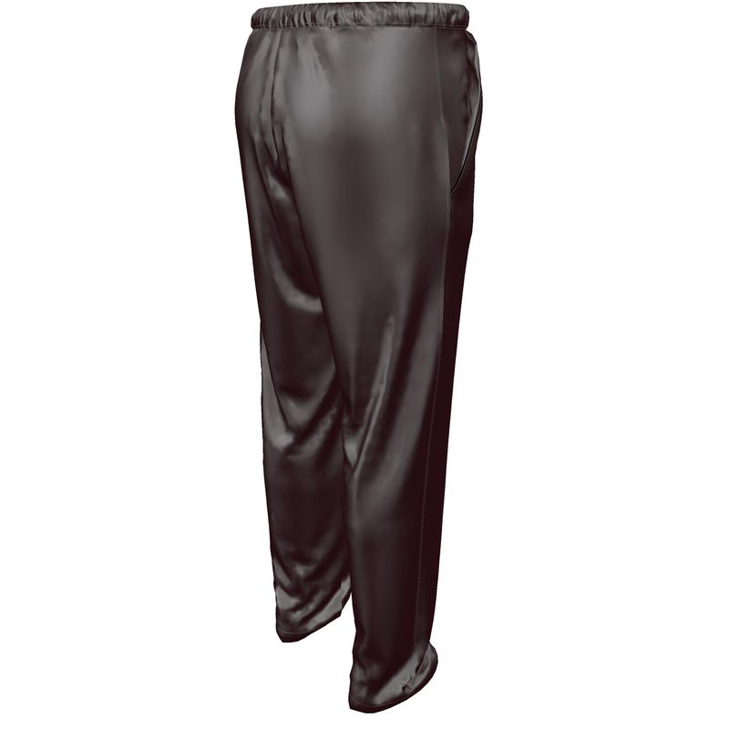 Pantalone Pigiama in Raso di Seta – Bordeaux