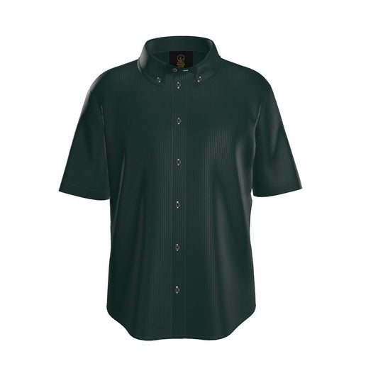 Camicia a Manica Corta in Seta – Deep Green