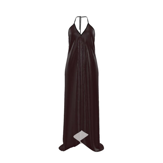 Abito Halter in Seta – Bordeaux