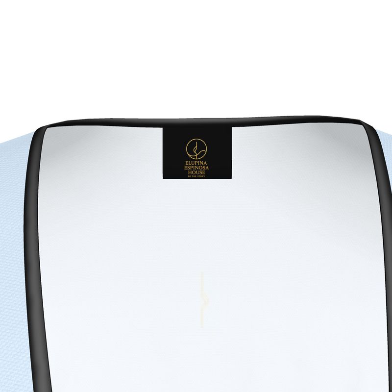 Abito Portafoglio in Raso di Seta – Azzurro Polvere