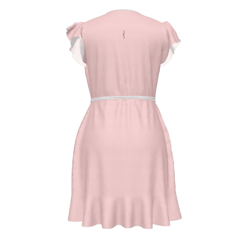 Abito Portafoglio in Raso di Seta – Rose