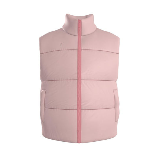Gilet Imbottito in Raso di Seta – Rose