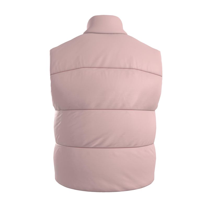 Gilet Imbottito in Raso di Seta – Rose
