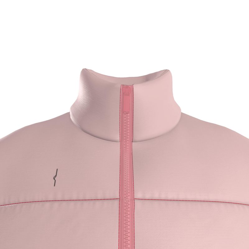 Gilet Imbottito in Raso di Seta – Rose