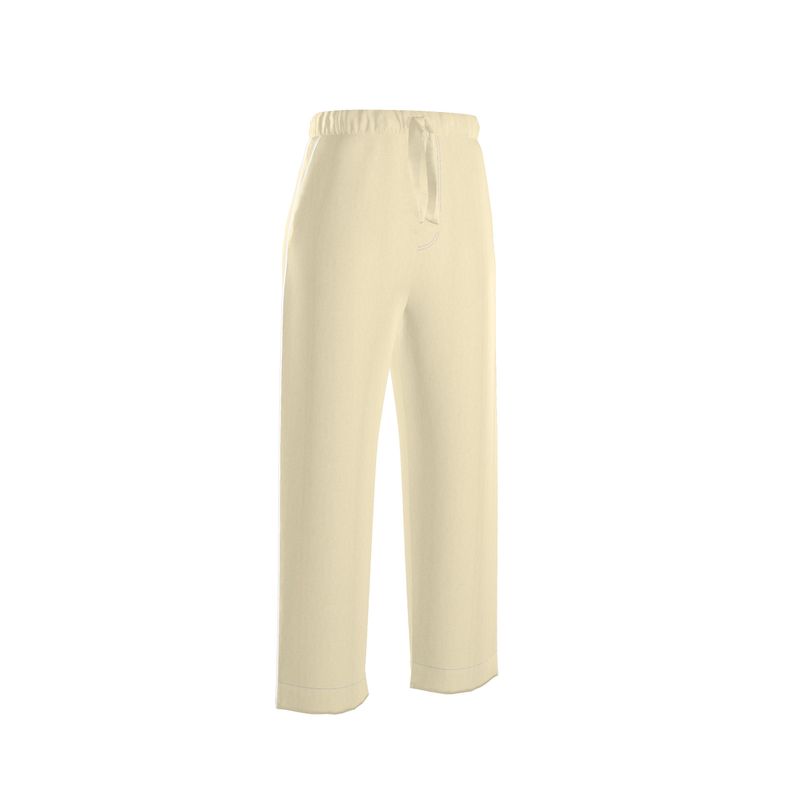 Pantaloni Pigiama in Raso di Seta – Ivory